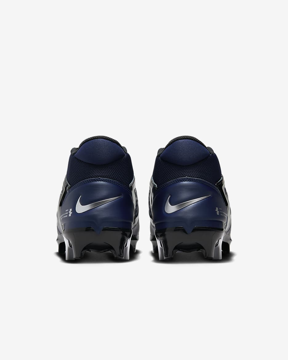 Navy blue and white 'football cleats best sale